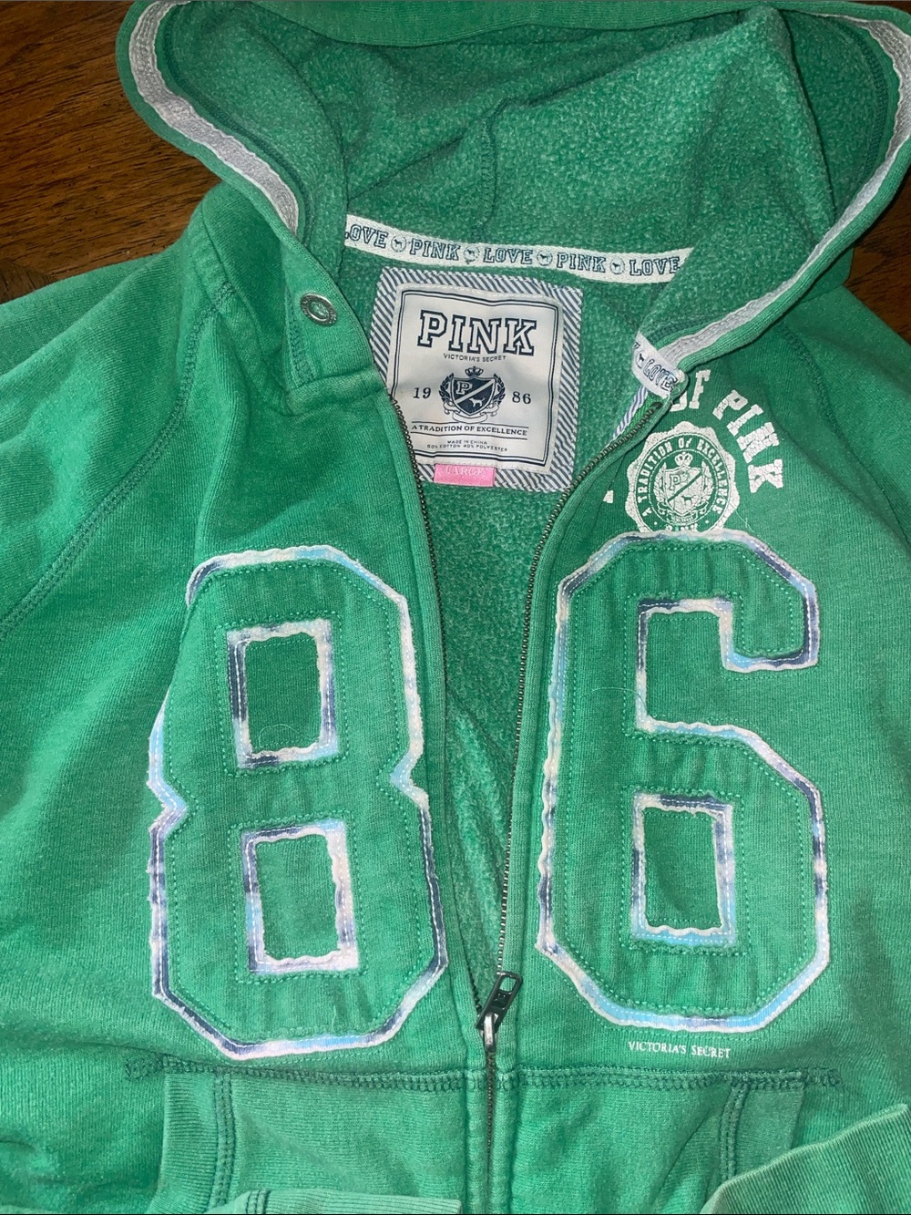 Distressed VS PINK HOODY